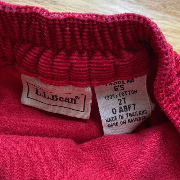 LL‎ Bean Corduroy Red Snowflake Embroidered Skirt 2T - Picture 2 of 7